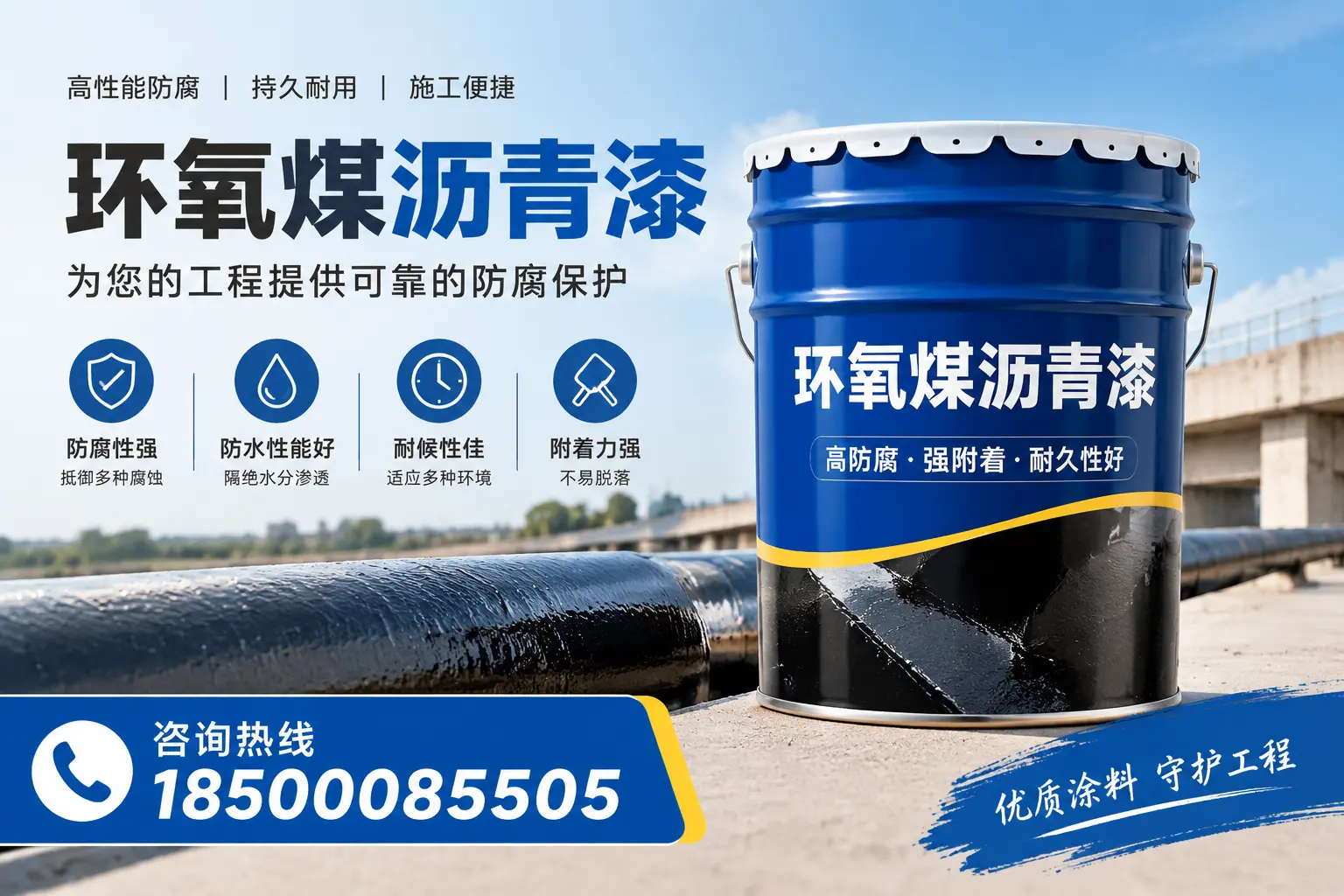 环氧煤沥青漆的成分解析,自贡用户了解施工材料